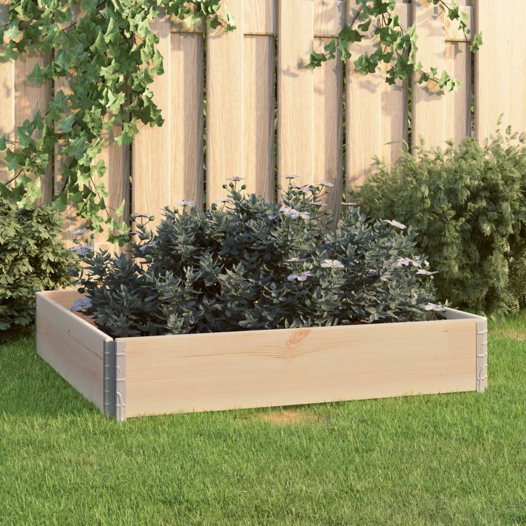 ComfortXL - Grand Carré Potager Bois de Pin pour Jardin Terrasse Modulable et Pliable 100x100 cm - ComfortXL Outdoor Living - Image 1