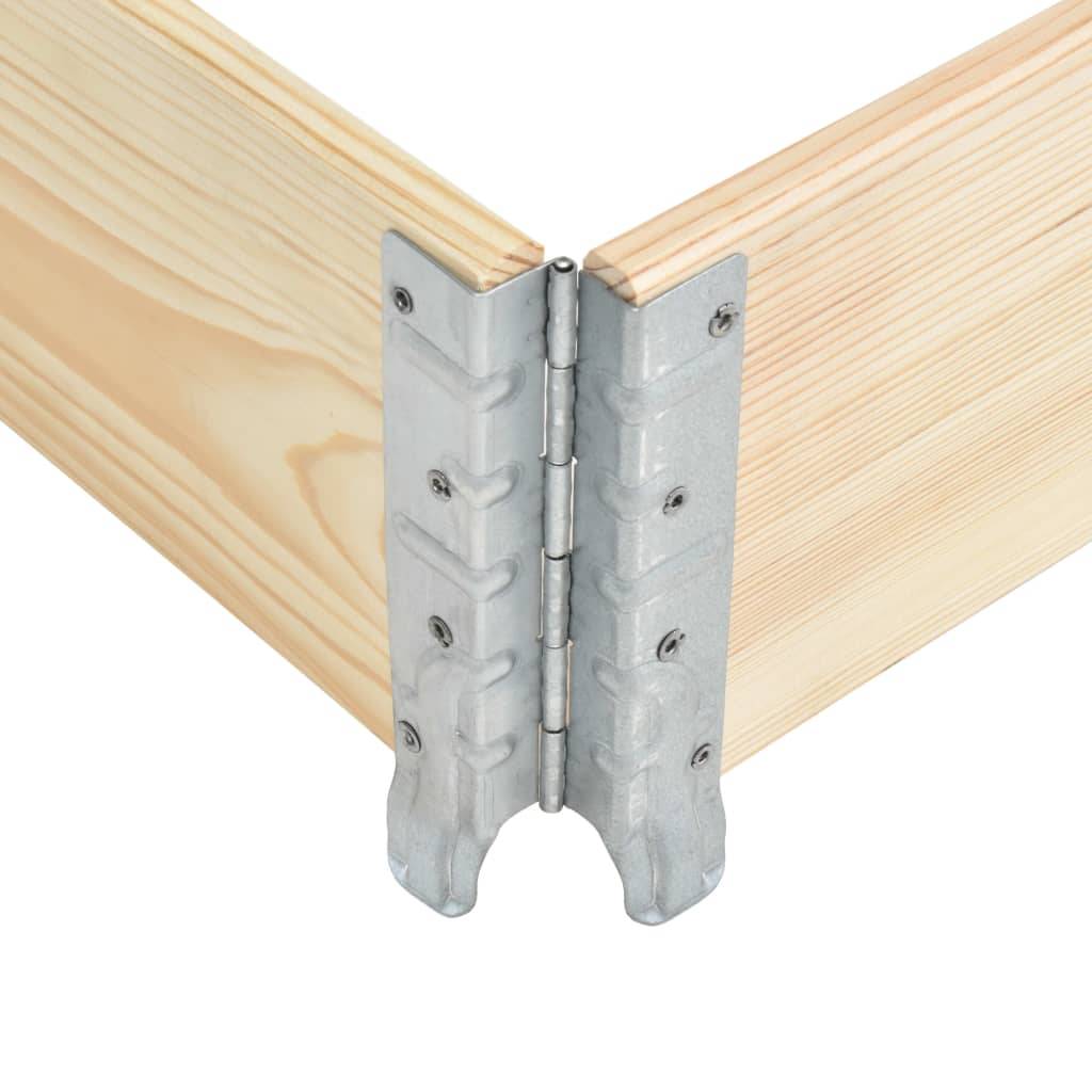 ComfortXL - Grand Carré Potager Bois de Pin pour Jardin Terrasse Modulable et Pliable 100x100 cm - ComfortXL Outdoor Living - Image 5
