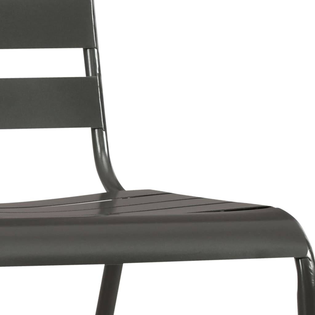 Vidaxl - Ensemble à manger d'extérieur 9 pcs Acier Gris foncé vidaXL 46633 - Image 7