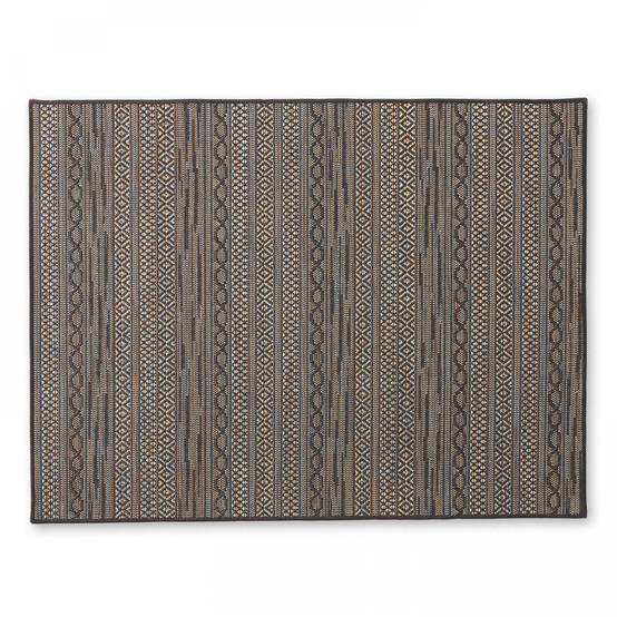 Oviala - Tapis rectangulaire en polypropylène 160x230 cm noir Urda - Oviala - Image 2