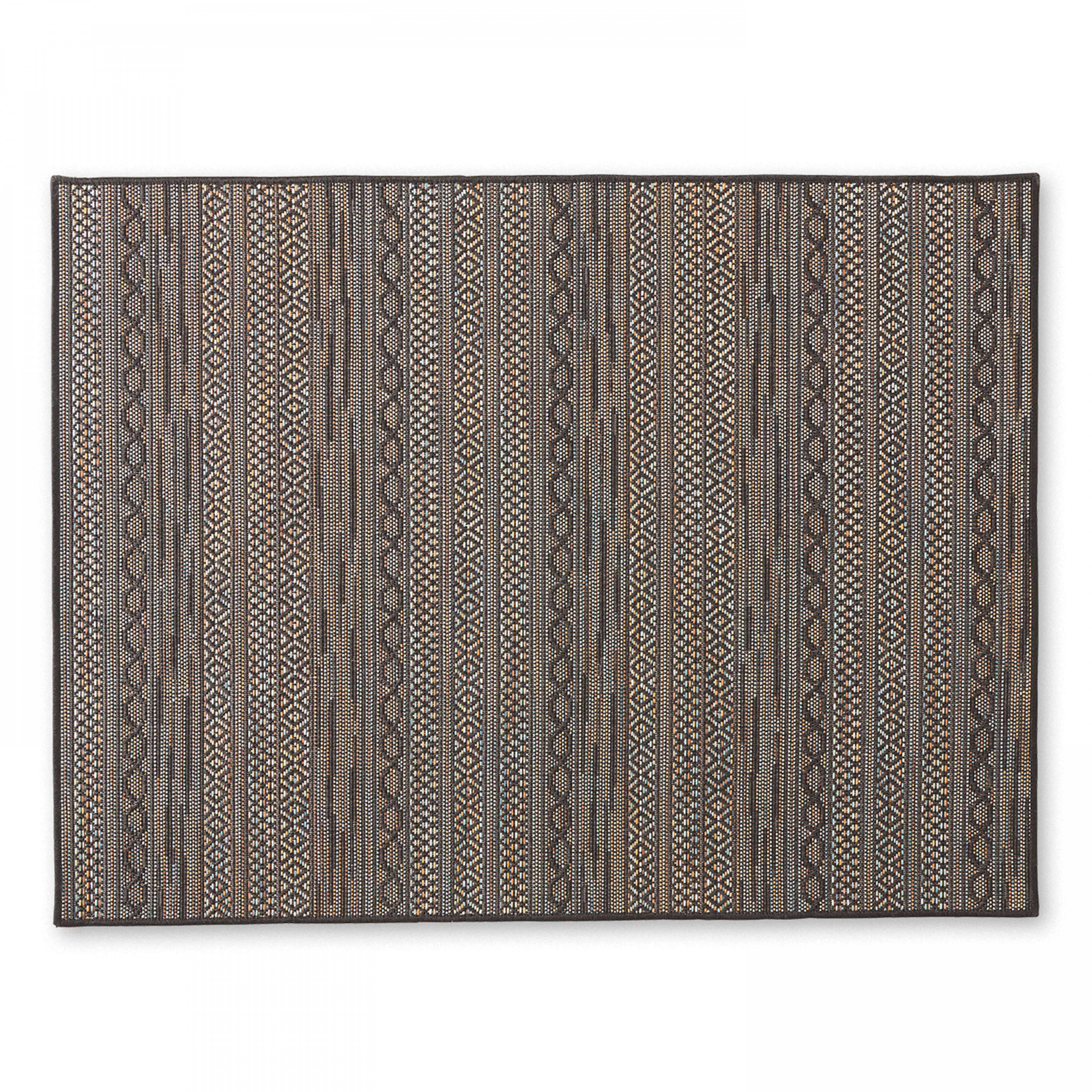 Oviala - Tapis rectangulaire en polypropylène 160x230 cm noir Urda - Oviala - Image 2