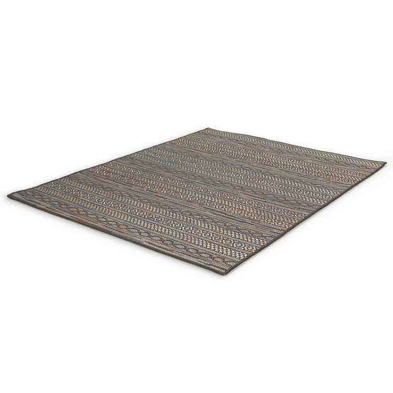 Oviala - Tapis rectangulaire en polypropylène 160x230 cm noir Urda - Oviala - Image 3