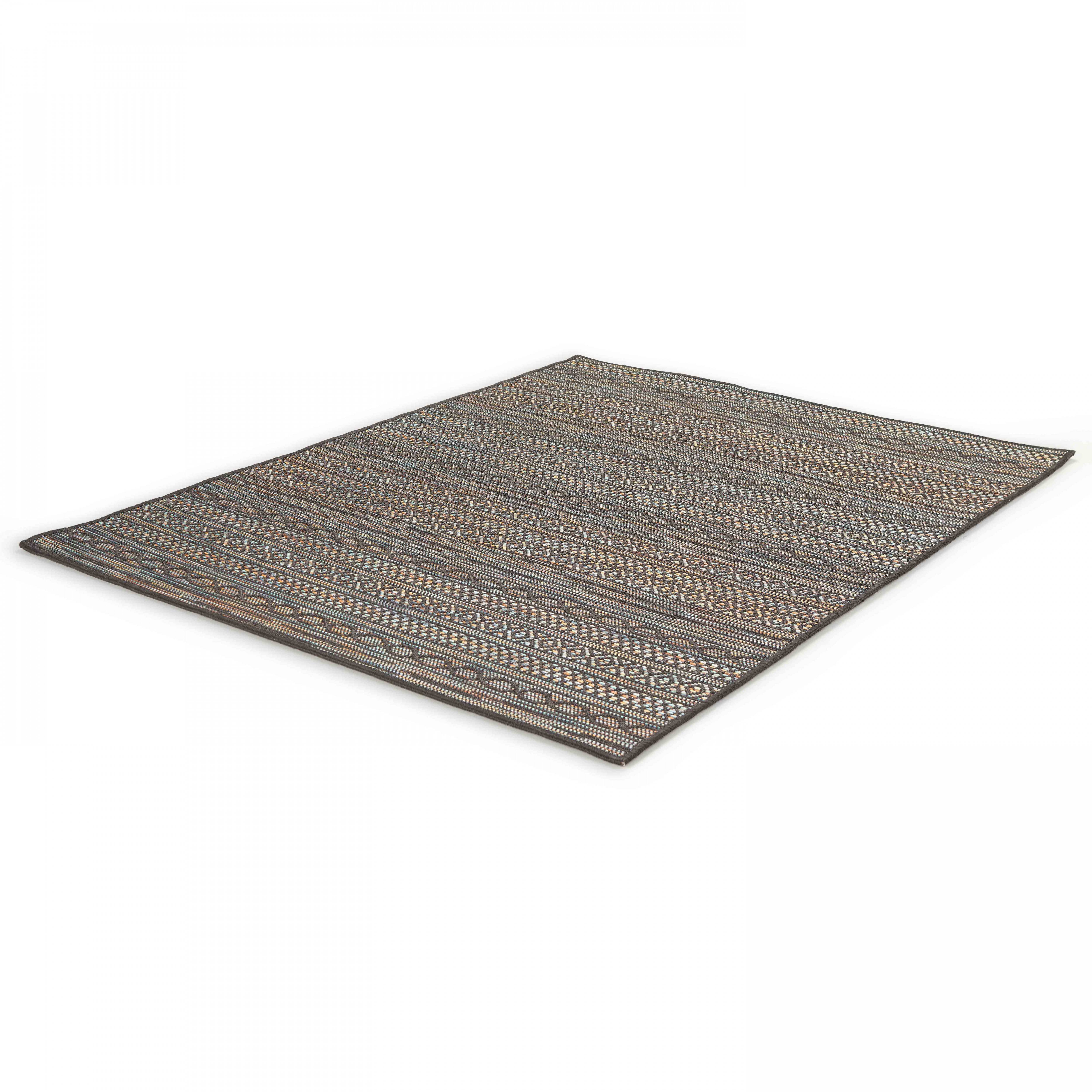 Oviala - Tapis rectangulaire en polypropylène 160x230 cm noir Urda - Oviala - Image 3