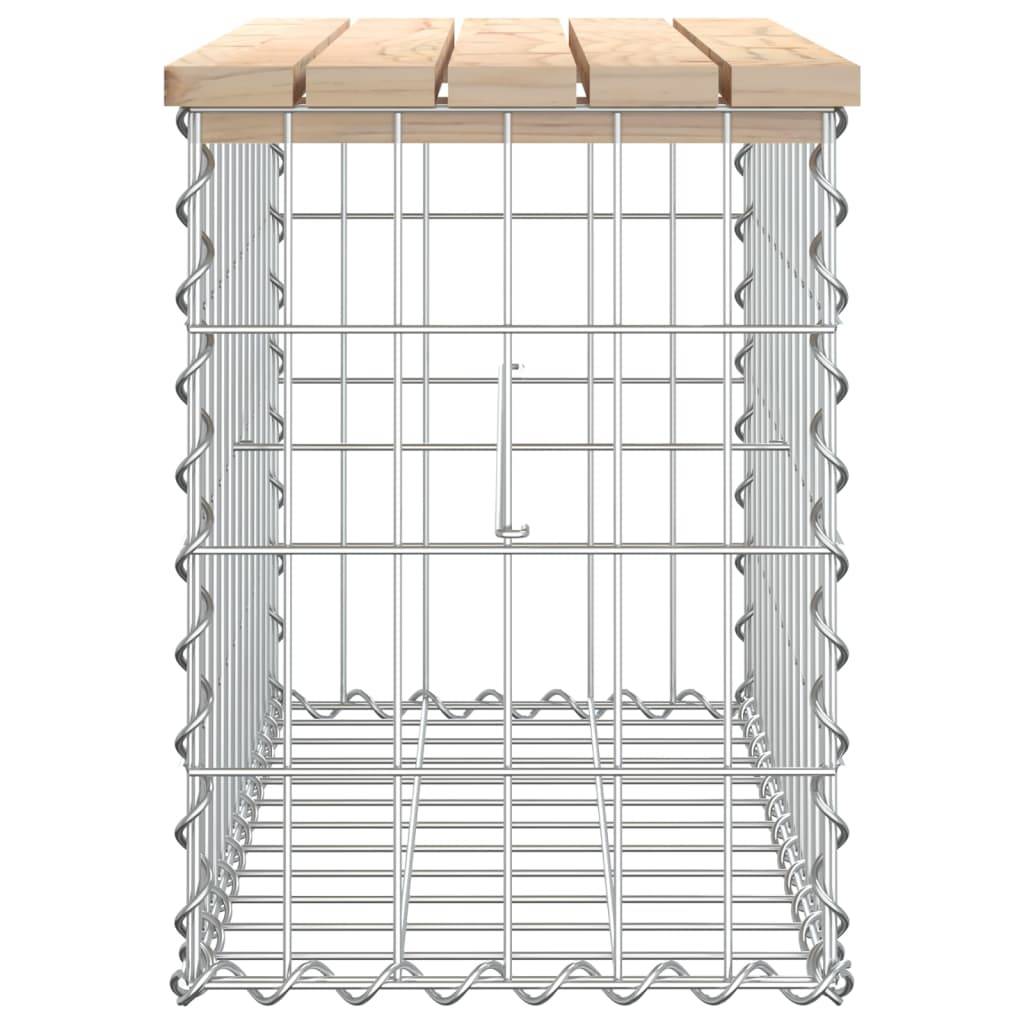 Maison Chic - Banc de jardin - Banc d'extérieur - Banquette design de gabion 63x31,5x42cm bois massif de pin - Image 4