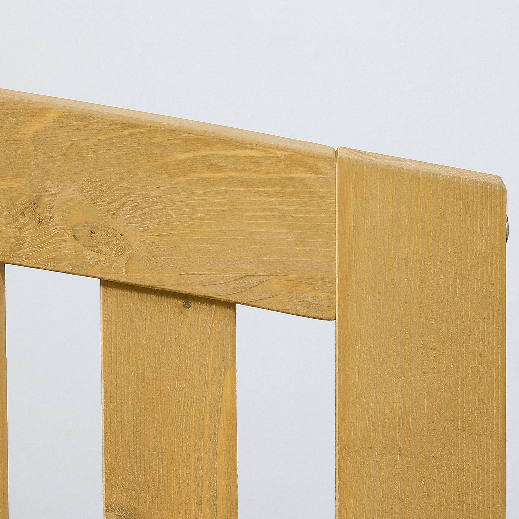 Banc de jardin 2 places en bois résistant aux UV, capacité 240 kg, 140 x 50 x 85 cm, Orange, meuble extérieur durable - Image 7