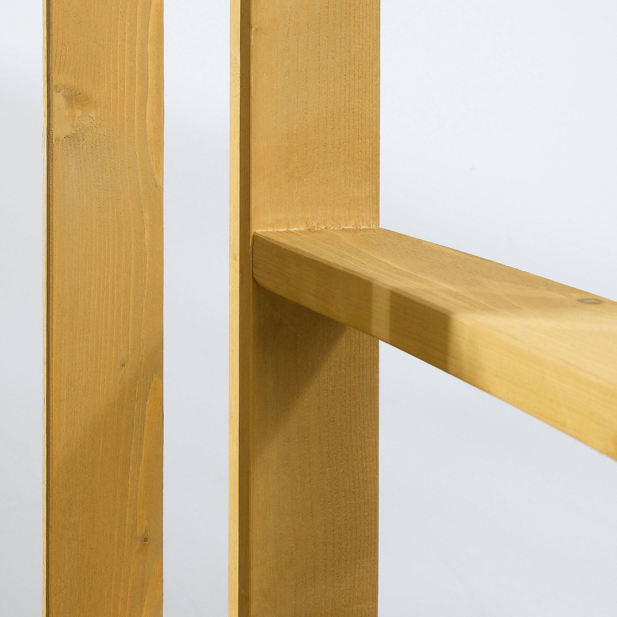 Banc de jardin 2 places en bois résistant aux UV, capacité 240 kg, 140 x 50 x 85 cm, Orange, meuble extérieur durable - Image 8
