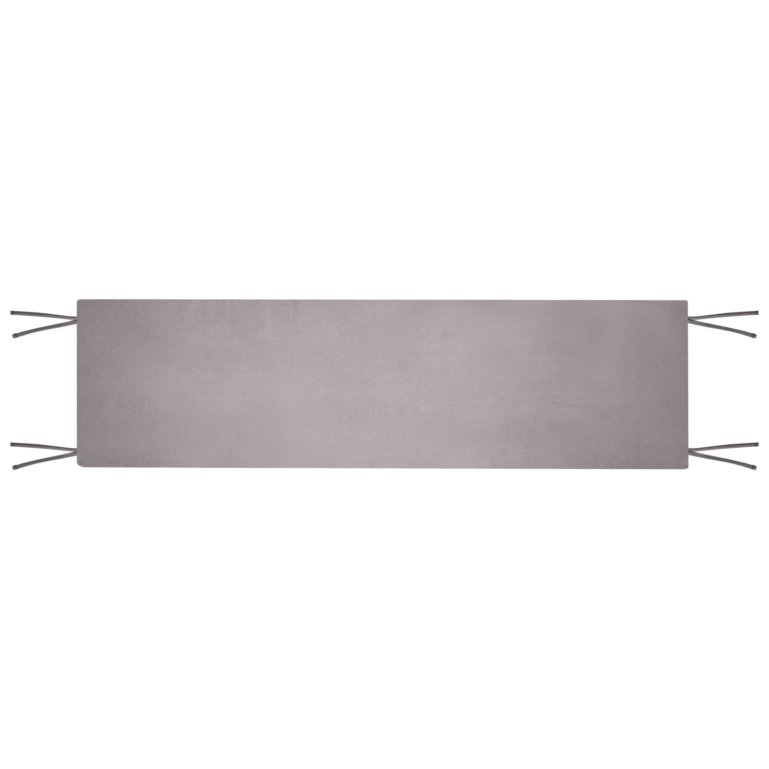 Beliani - Coussin d'assise d'extérieur Oléfine Gris TUSCANIA - 157x34x5- Beliani - Image 5