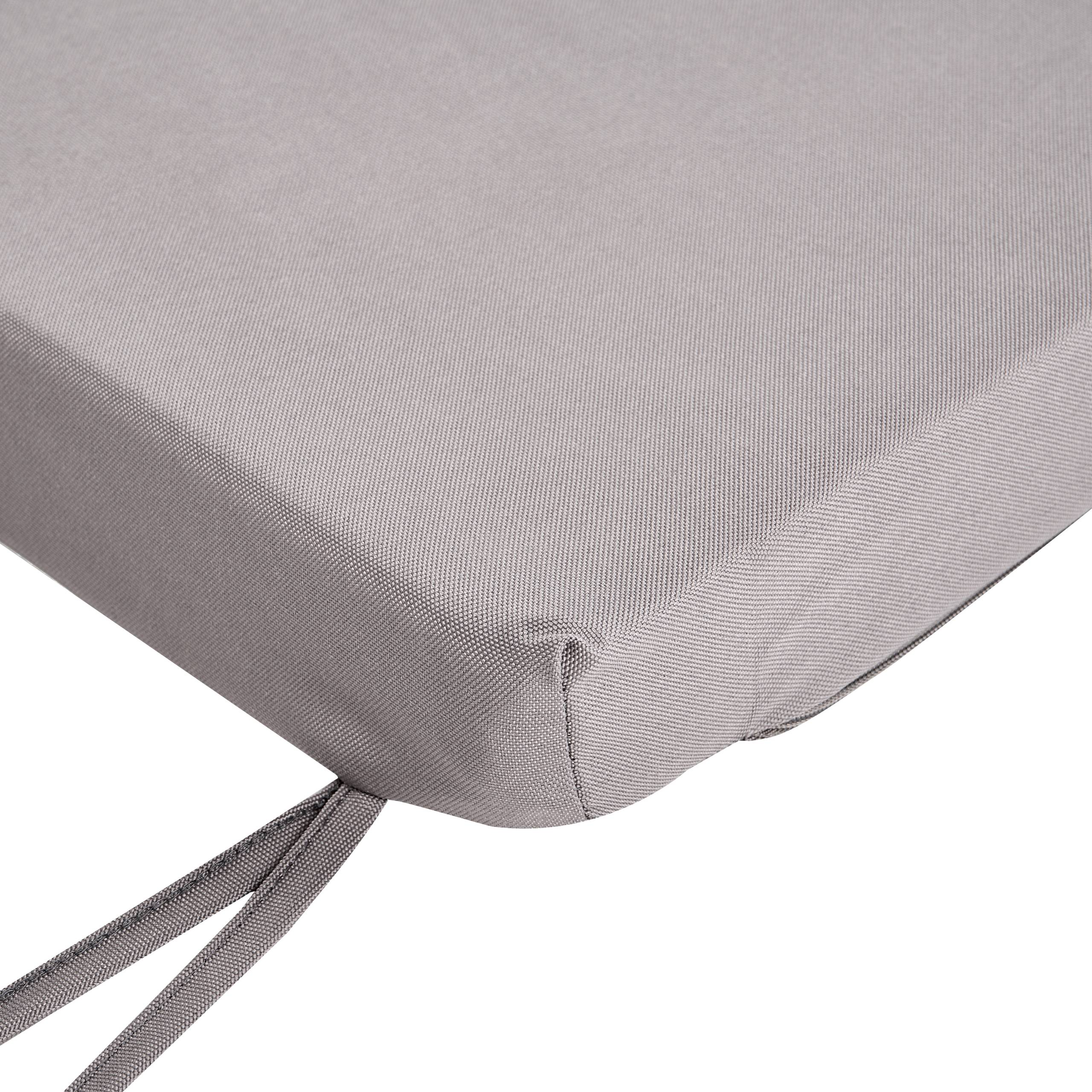 Beliani - Coussin d'assise d'extérieur Oléfine Gris TUSCANIA - 157x34x5- Beliani - Image 7