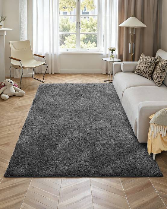 VEVOR Tapis Salon Chambre Poil Long Antidérapant Moderne Peluche 1,5 x 2,4 m - Image 4