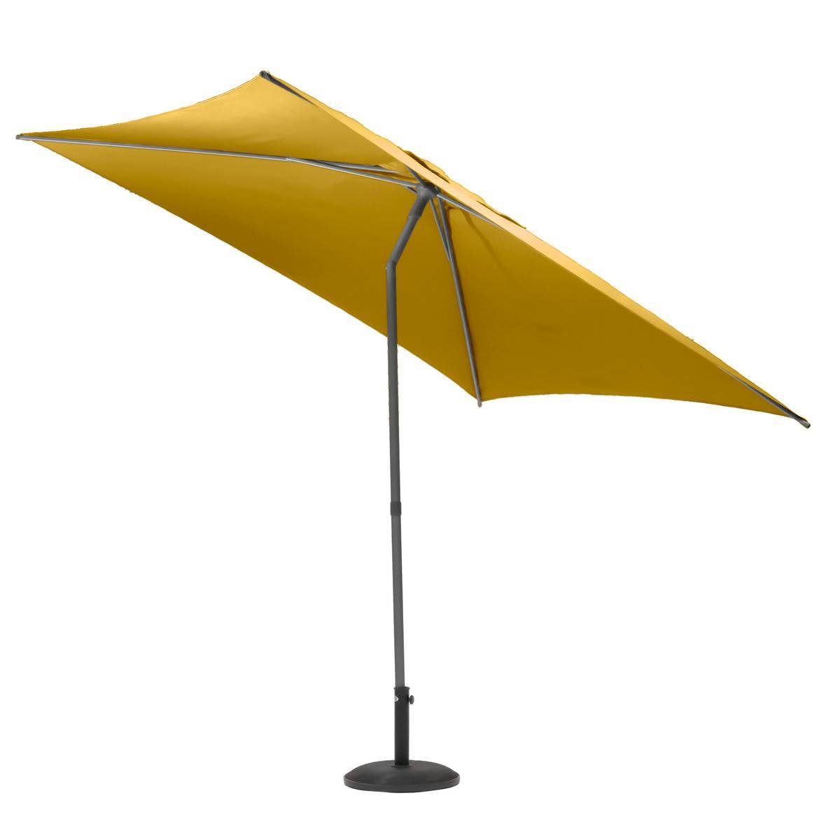 Hesperide - Parasol droit carré "Soya" jaune moutarde D2,5x2,5m en acier Hespéride - Image 4