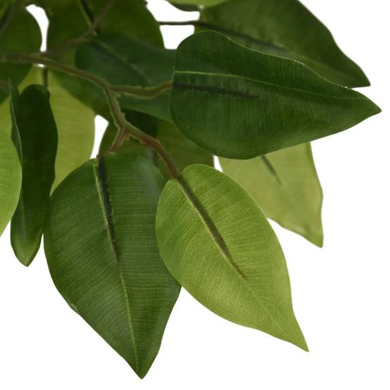 Ficus artificiel bois et PEVA vert 80 cm - PANGIVO - Image 3