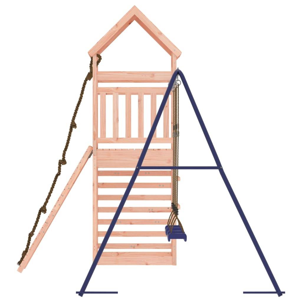 Helloshop26 - Aire de jeux d'extérieur balançoires toboggan portiques robuste jeux jardin 316 x 257 x 264 cm bois massif de douglas - Image 5