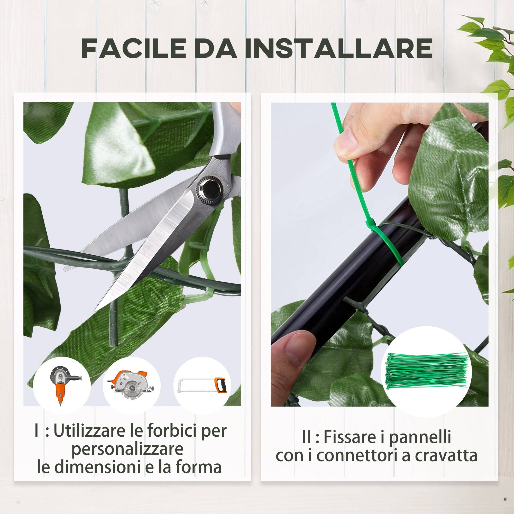 ComfortXL - Haie artificielle brise-vue en PE vert 300 x 100 cm pour balcon et clôture avec feuillage réaliste effet hêtre - Image 6