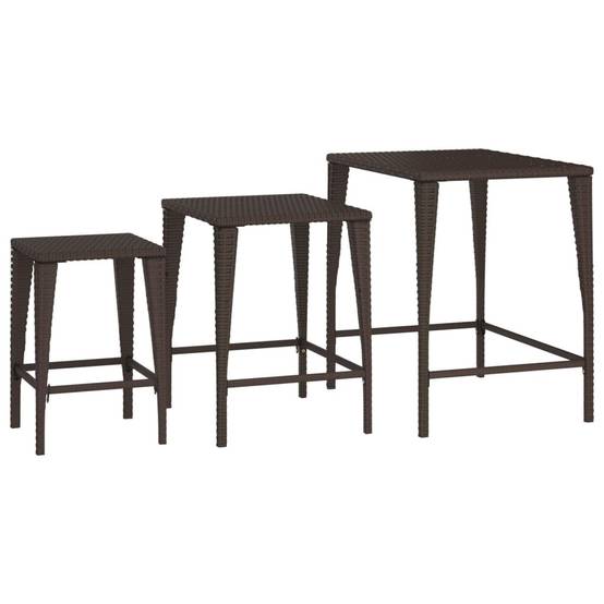 Lot de 3 Table bois composite Abril Isabel Naturel 60 X 45 X 60 cm - P95045N - Image 6