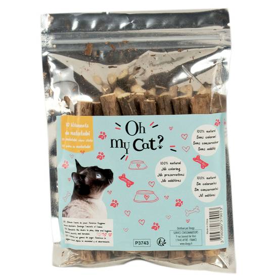 Batonnets de Matatabi 10 pièces OH MY CAT