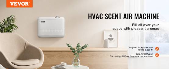 VEVOR – diffuseur de parfum HVAC, 850ML, Machine à Air froid, 5000 pieds carrés, sans eau - Image 9