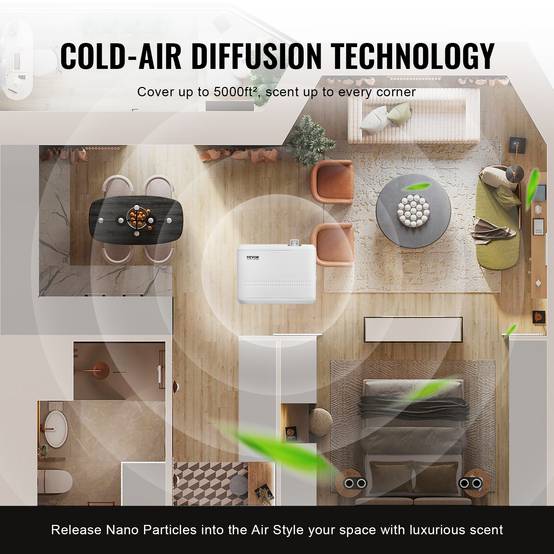 VEVOR – diffuseur de parfum HVAC, 850ML, Machine à Air froid, 5000 pieds carrés, sans eau - Image 3