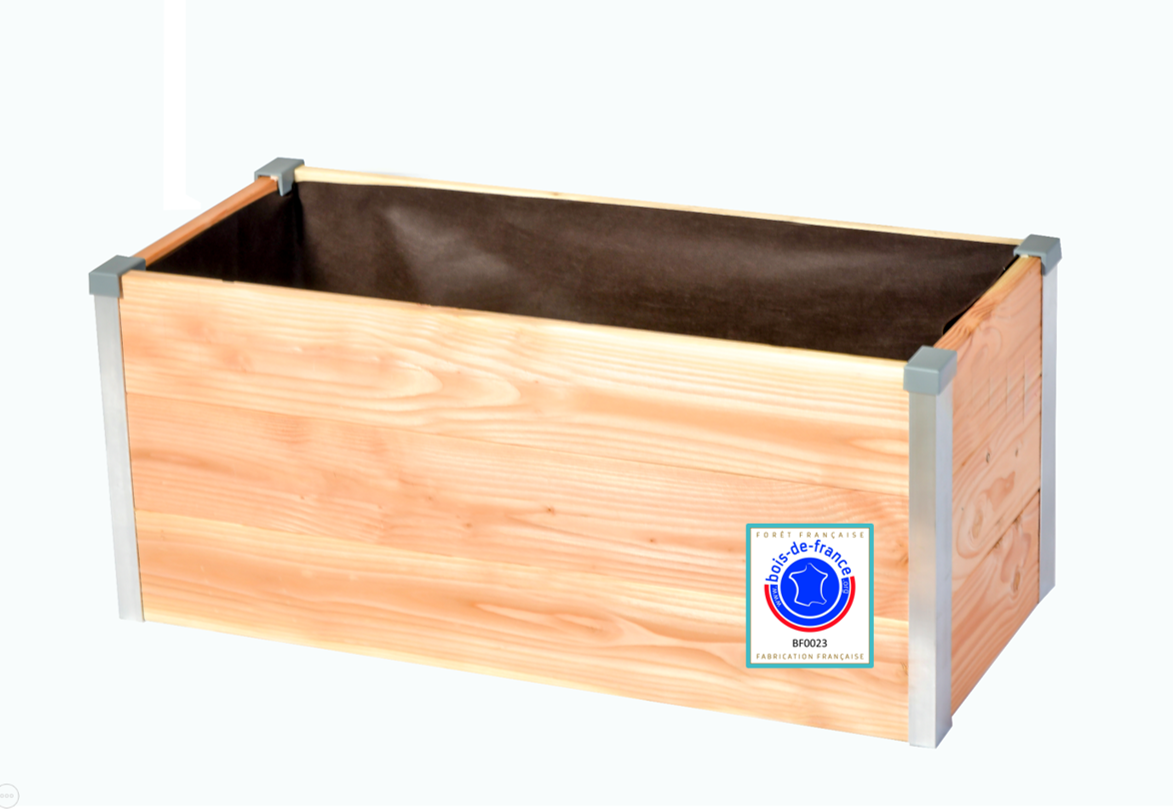 Mon Petit Potager - Bac Jardinière Design - Bois Douglas non traité - 75 x 35 x H36cm - mon PETIT POTAGER - Image 1