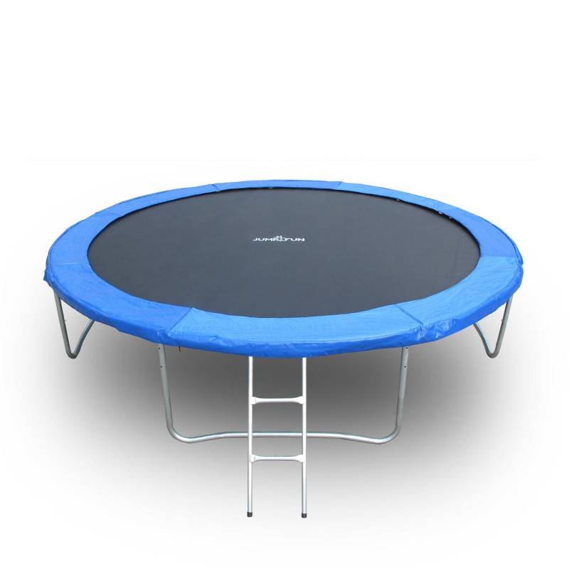 Trampoline pour enfant 10Ft ø305cm avec coussin de protection Bleu, Echelle et Filet de sécurité JUMP4FUN - Image 9