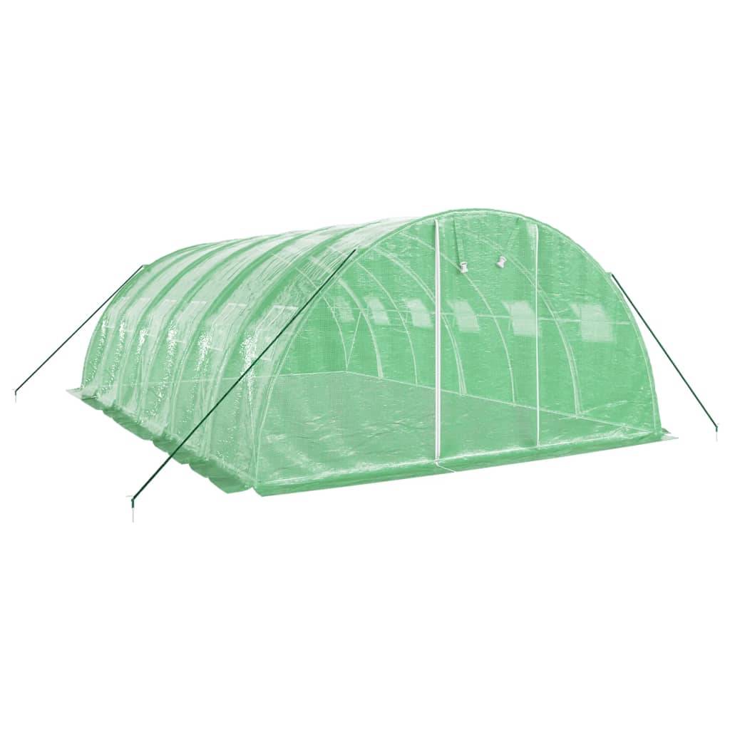 Vidaxl - Serre avec cadre en acier vert 24 m² 6x4x2 m vidaXL 3188062 - Image 9