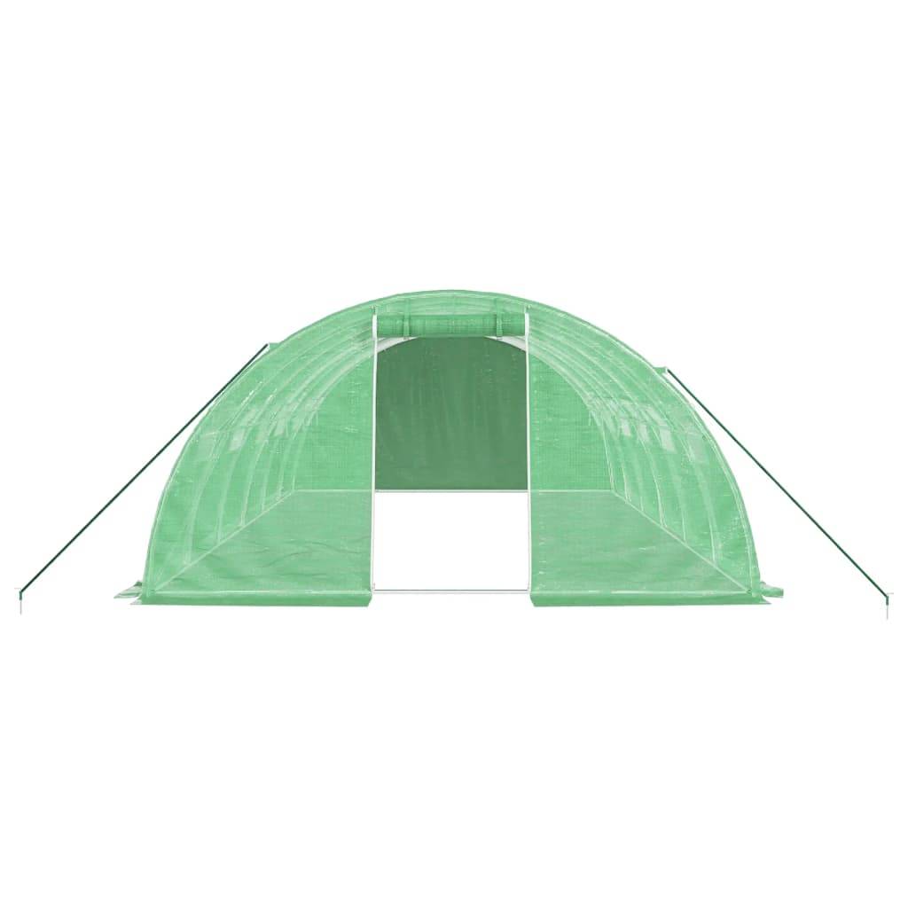 Vidaxl - Serre avec cadre en acier vert 24 m² 6x4x2 m vidaXL 3188062 - Image 10