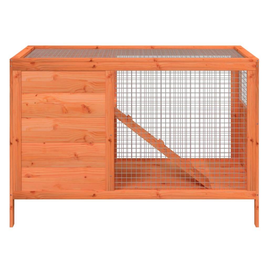 Vidaxl - Clapier marron 103x44x69,5 cm bois de pin massif vidaXL 172296 - Image 7