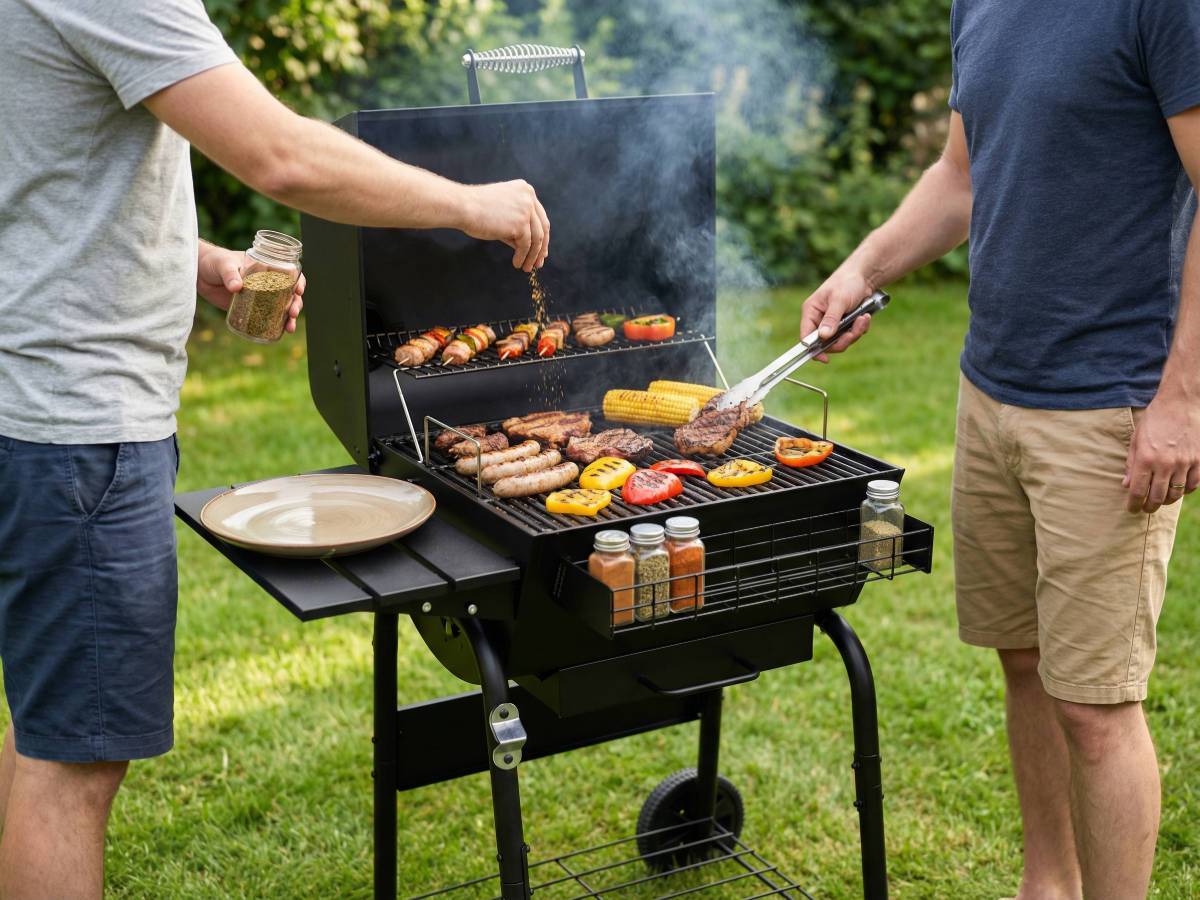 Char-broil - Barbecue à charbon Charcoal M + Housse de protection + Kit 3 ustensiles - Char-Broil - Image 7