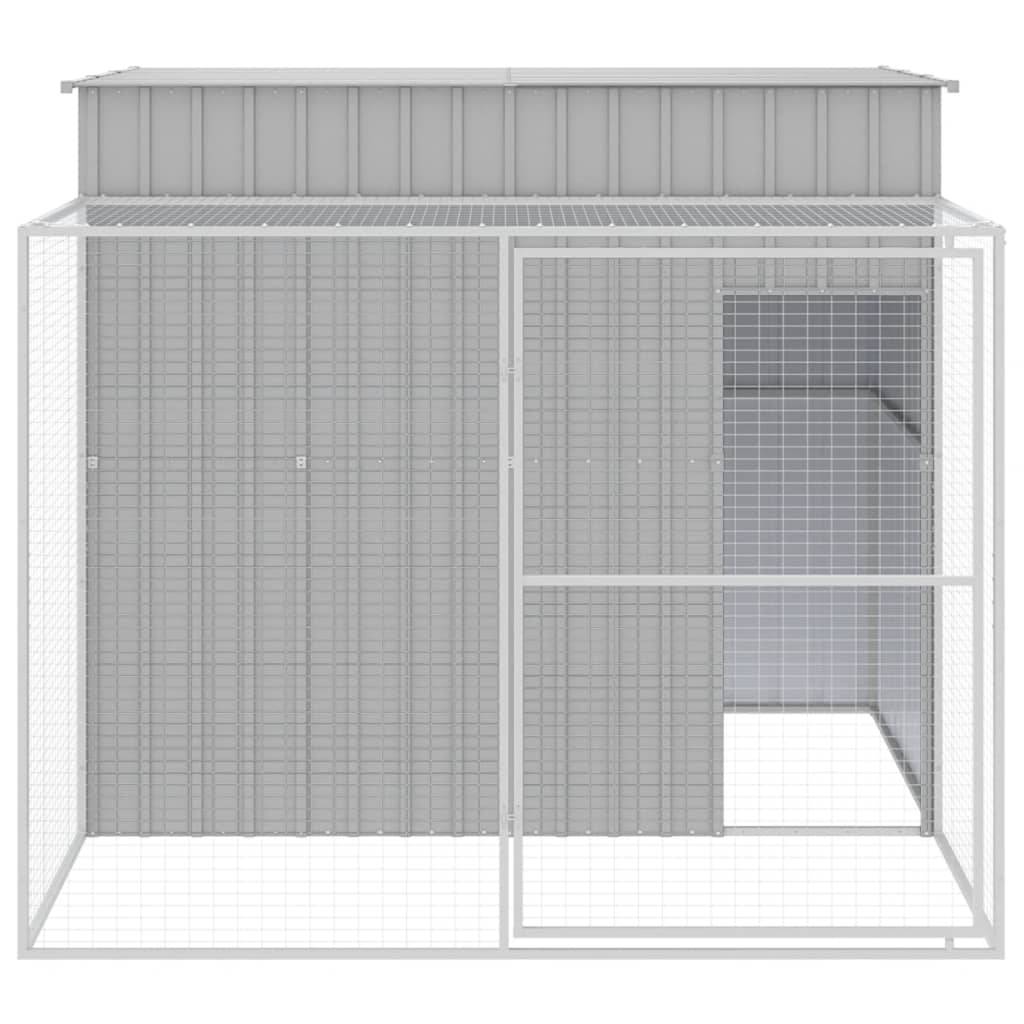 Vidaxl - Niche pour chien avec cour gris clair 214x253x181 cm vidaXL 3189137 - Image 9