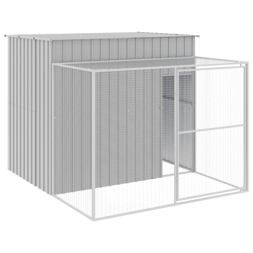 Vidaxl - Niche pour chien avec cour gris clair 214x253x181 cm vidaXL 3189137 - Image 2