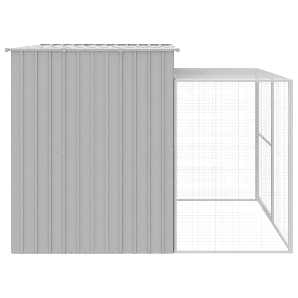 Vidaxl - Niche pour chien avec cour gris clair 214x253x181 cm vidaXL 3189137 - Image 5
