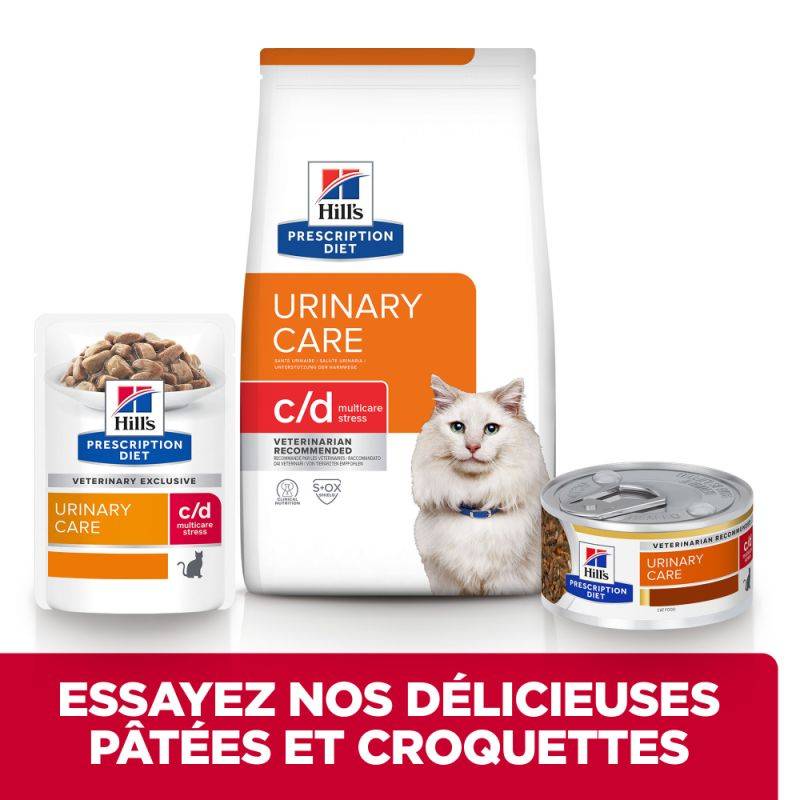 CROQUETTES CHAT ADULT PRESCRIPTION DIETS C/D URINARY STRESS POULET - HILL'S 3 kg - Image 3