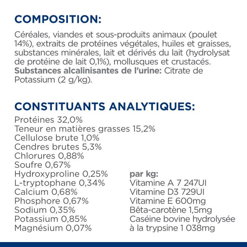 CROQUETTES CHAT ADULT PRESCRIPTION DIETS C/D URINARY STRESS POULET - HILL'S 3 kg - Image 8
