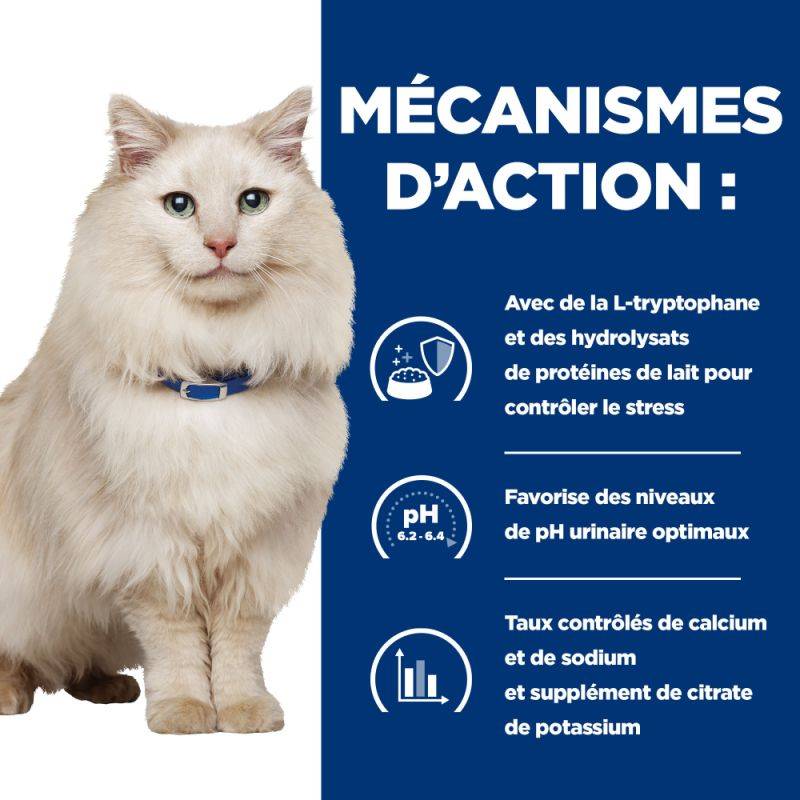 CROQUETTES CHAT ADULT PRESCRIPTION DIETS C/D URINARY STRESS POULET - HILL'S 3 kg - Image 5
