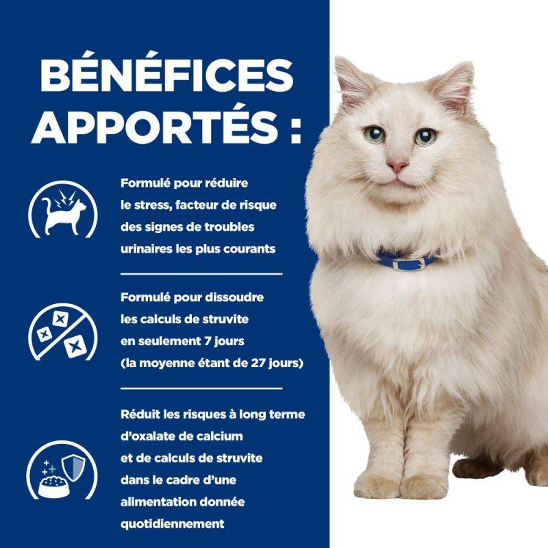 CROQUETTES CHAT ADULT PRESCRIPTION DIETS C/D URINARY STRESS POULET - HILL'S 3 kg - Image 4