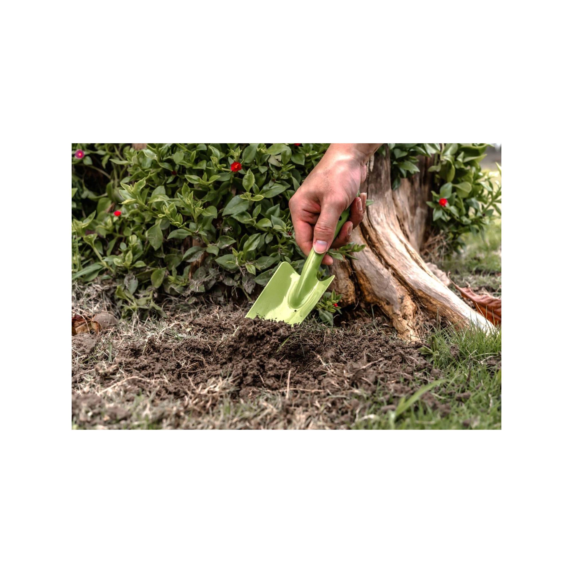 Lot de 2 outils de jardin - Suan - Transplantoir et pic - En acier - Image 3