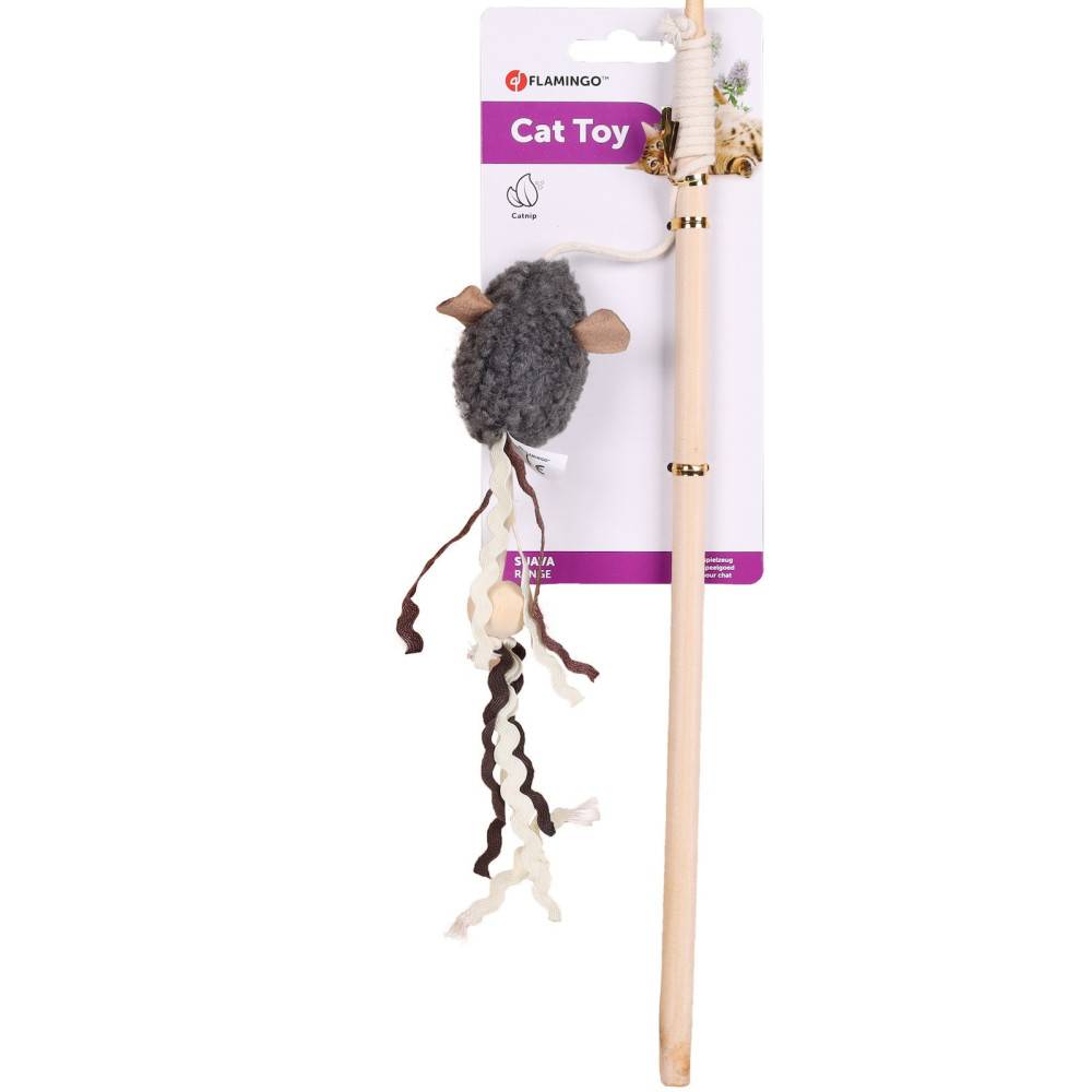 Flamingo - 1 Canne à pêche SUAVA 20 cm jouet pour chat couleur aléatoire - Image 3