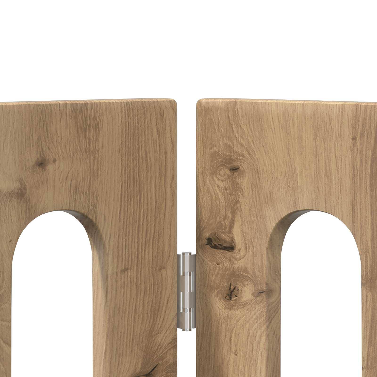 PANGIVO - Clôture pour animaux bois d'ingénierie chêne artisanal 201 x 38 x 70 cm - PANGIVO - Image 6