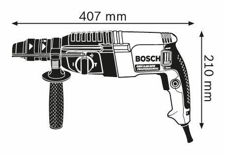 Bosch - Perforateur SDS+ GBH 2-26 F Professional - BOSCH - en coffret - 06112A4000 - Image 3