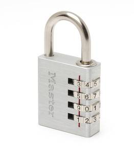 Masterlock - Cadenas en aluminium d'une largeur MASTERLOCK 40 mm avec combinaison programmable - 7640EURD - Image 1