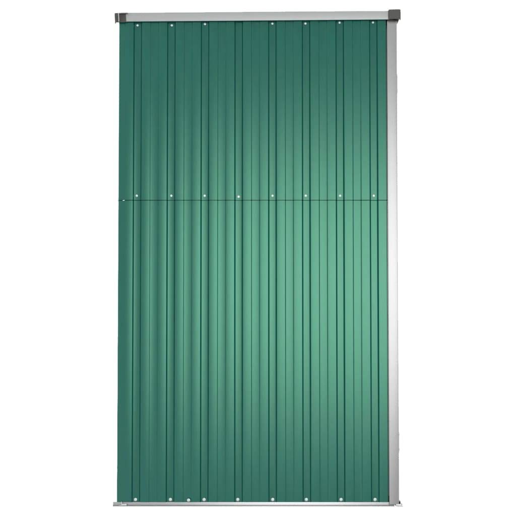Abri à outils 2m² - Cabane à outils - Abri de jardin Vert 225x89x161 cm Acier galvanisé MAISON CHIC - Image 5