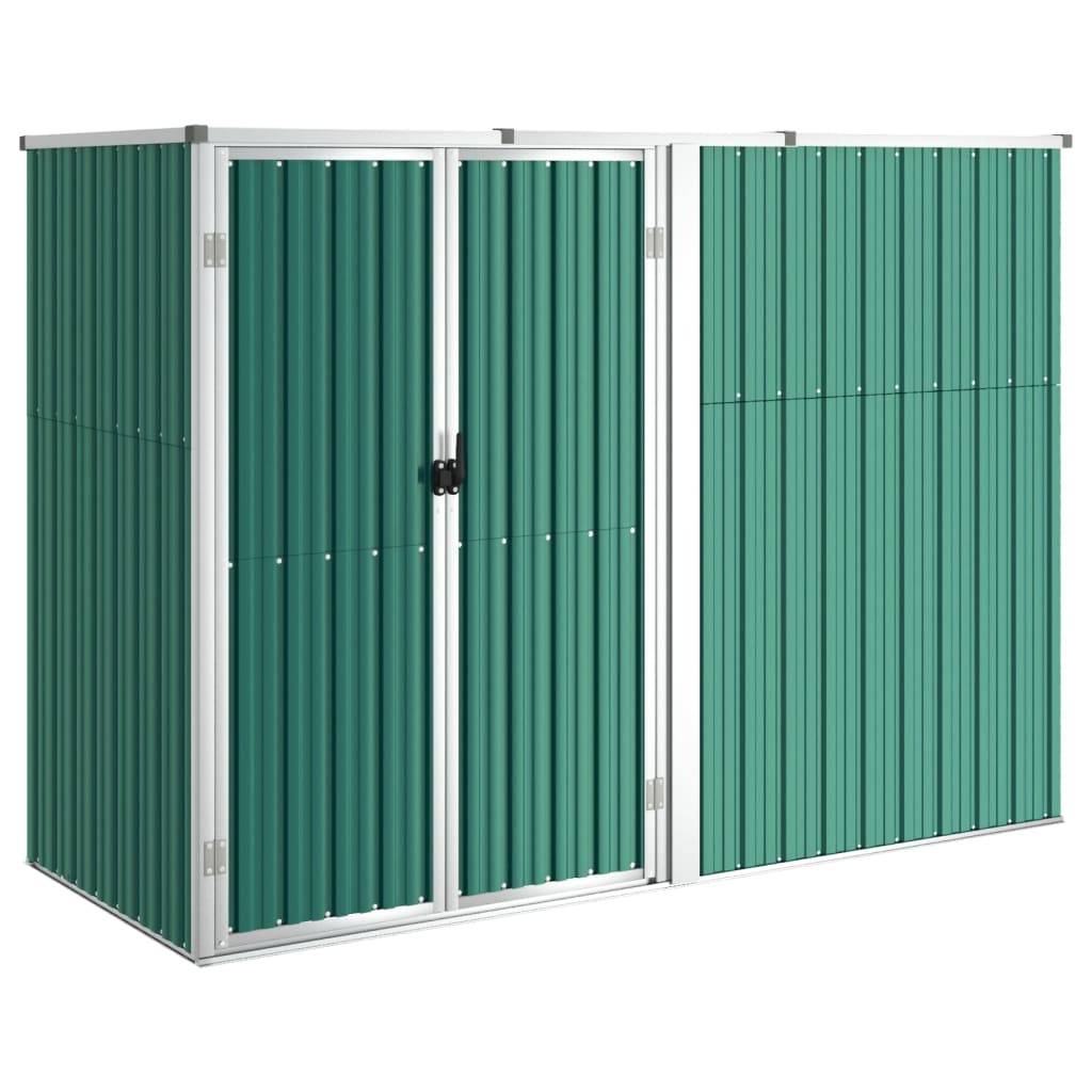 Abri à outils 2m² - Cabane à outils - Abri de jardin Vert 225x89x161 cm Acier galvanisé MAISON CHIC - Image 1