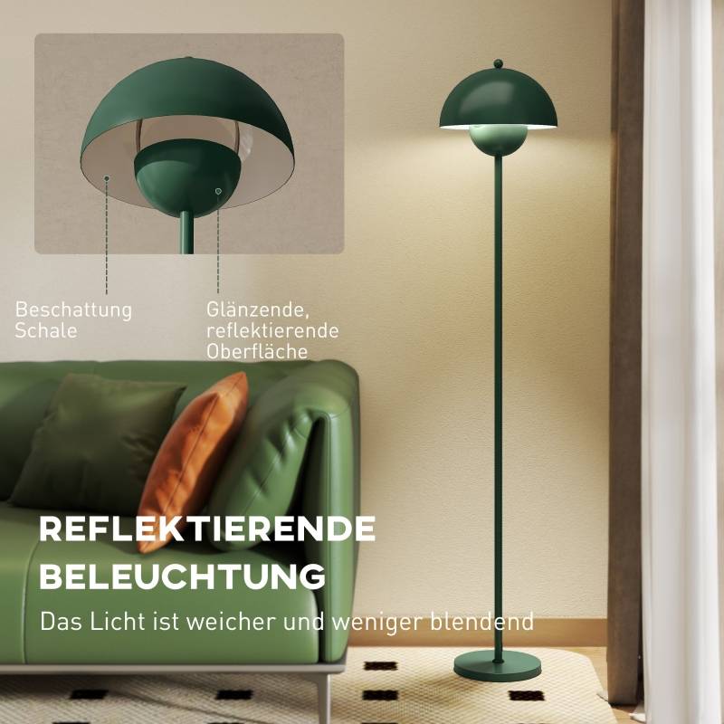Lampadaire design acier salon chambre éclairage doux interrupteur pied 155cm vert - ComfortXL Outdoor Living - Image 5