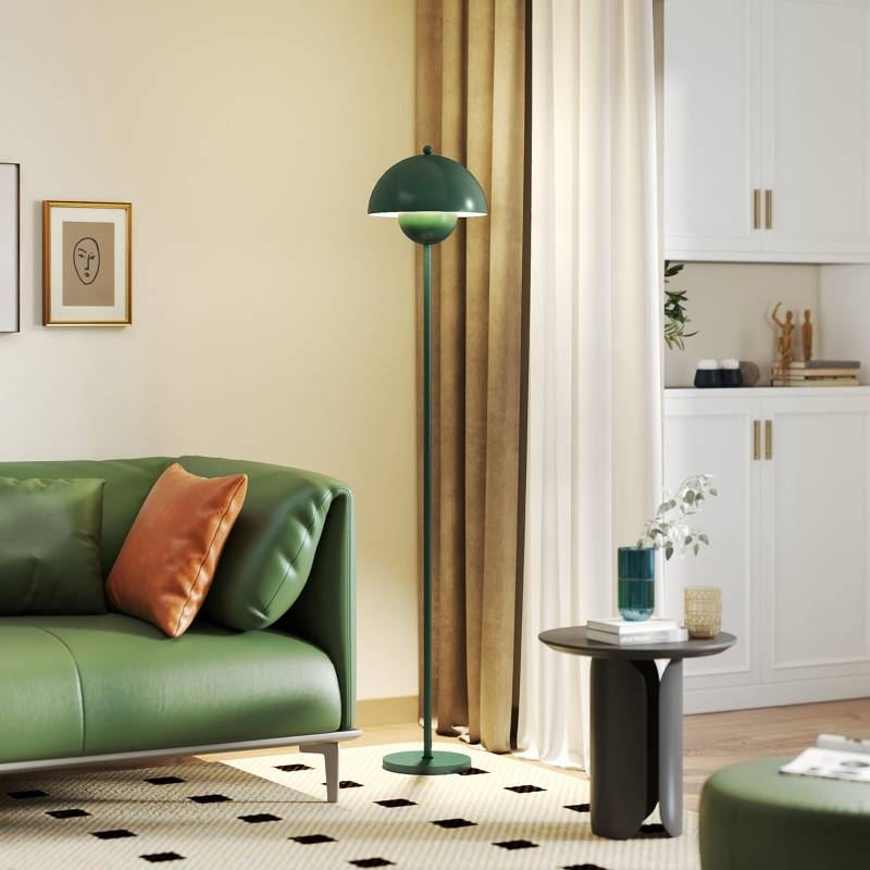 Lampadaire design acier salon chambre éclairage doux interrupteur pied 155cm vert - ComfortXL Outdoor Living - Image 8