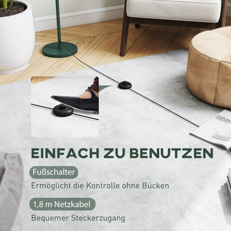 Lampadaire design acier salon chambre éclairage doux interrupteur pied 155cm vert - ComfortXL Outdoor Living - Image 6
