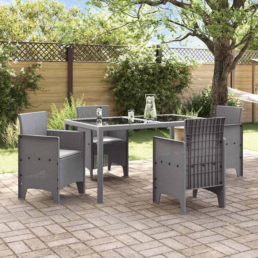PANGIVO - Chaise de jardin polypropylènes gris clair 53 x 49 x 85 cm, Poids :24.7kg - PANGIVO - Image 3