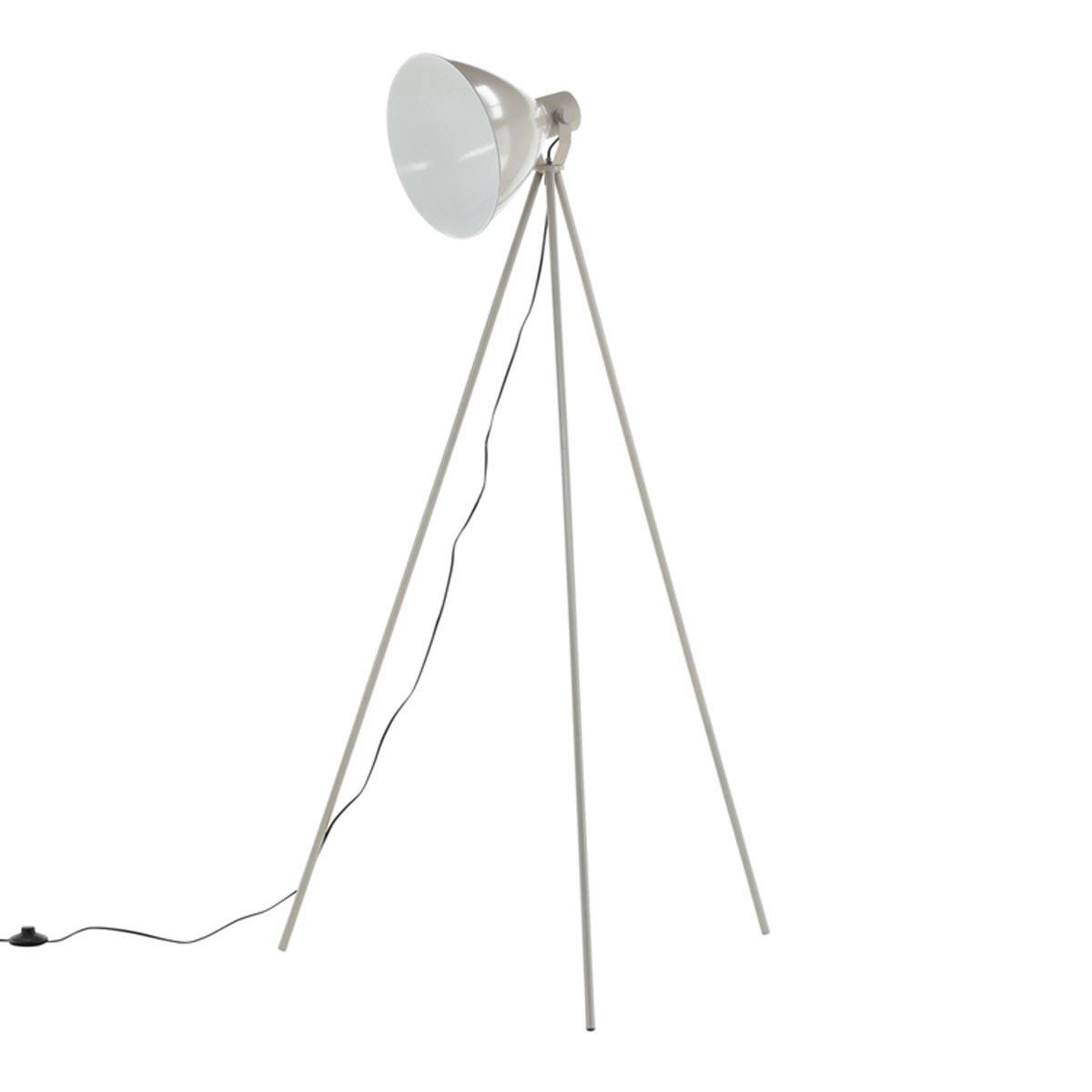 Lampadaire Trépied "Tiv" 140cm Beige - Image 1