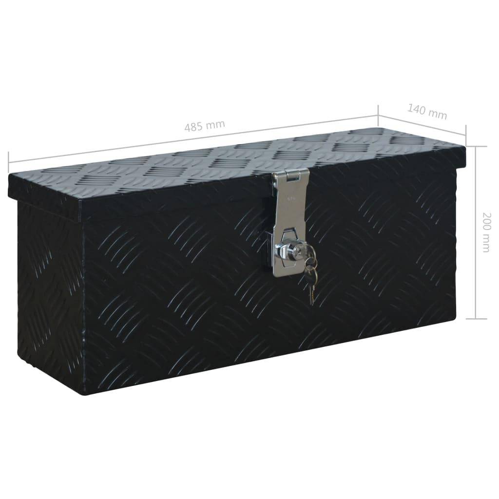 Helloshop26 - Boîte caisse de remorque en aluminium 48,5 cm noir - Image 7