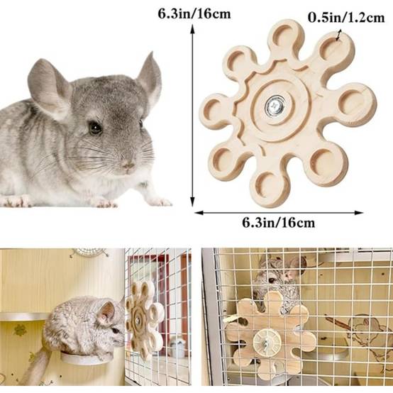 Jouet Tournant pour Chinchillas et Rongeurs DtopbuyAge - Image 4