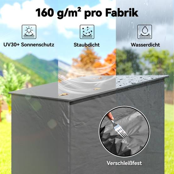 Tente de stockage métal pour vélos abri extérieur imperméable 187x120cm gris foncé - ComfortXL Outdoor Living - Image 5