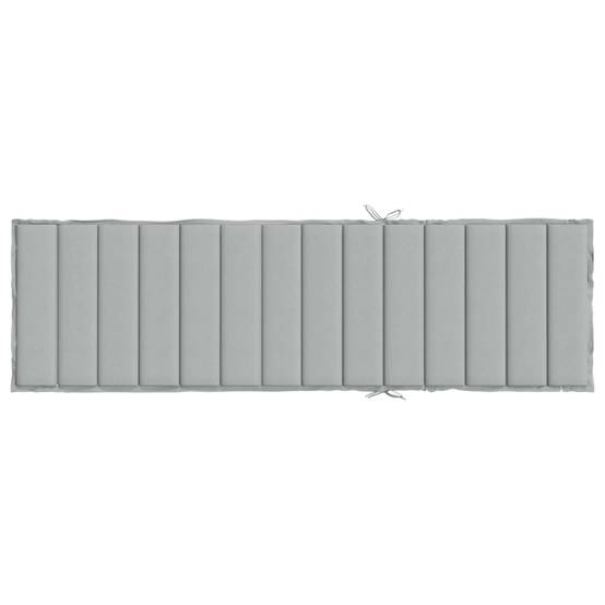 Coussin Bain de soleil | Coussin de chaise longue gris clair mélangé 200x50x4 cm tissu Maison Chic - Image 5